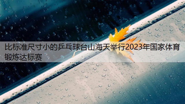 比标准尺寸小的乒乓球台山海天举行2023年国家体育锻炼达标赛